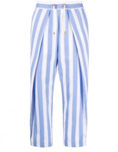 Pantalon à pinces rayé bicolore BALMAIN - SS22