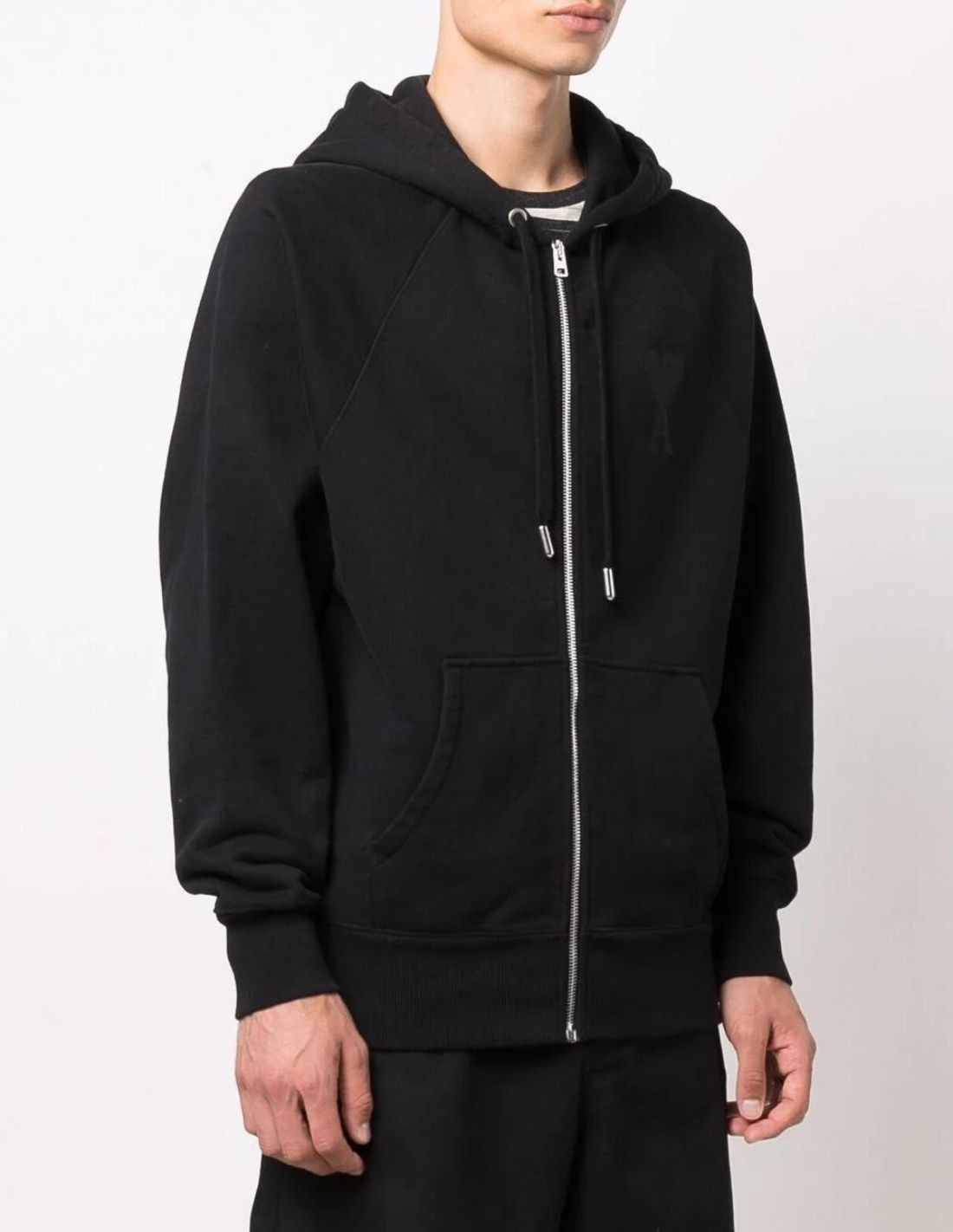 Black zip-up hoodie 