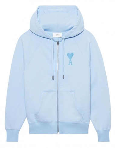 Blue zip-up hoodie 