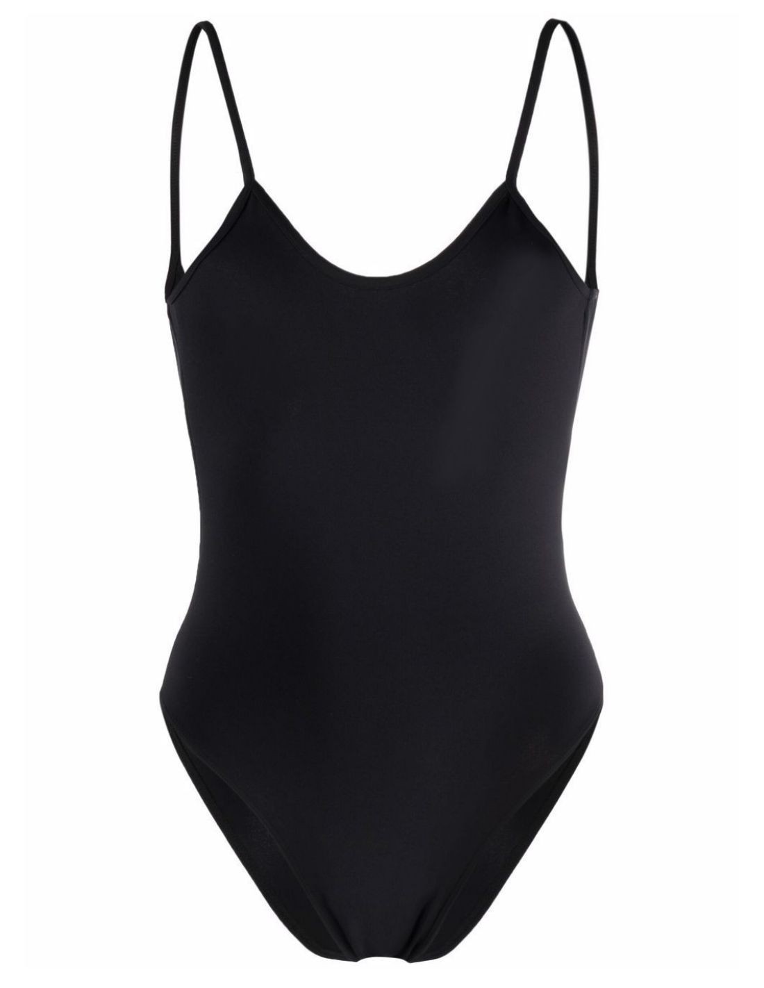 Black one-piece swimsuit 