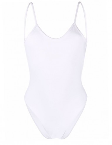 White one-piece swimsuit "Ami de Cœur" AMI PARIS - SS22