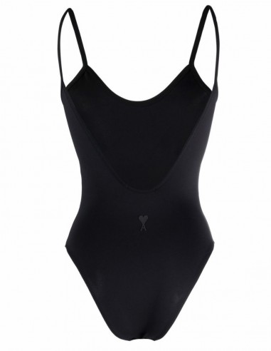 Black one-piece swimsuit 