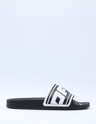 Black flip-flops with OFF-WHITE logo print - SS22