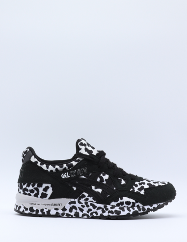 Black leopard print sneakers COMME DES GARÇONS SHIRT X Asics - SS22