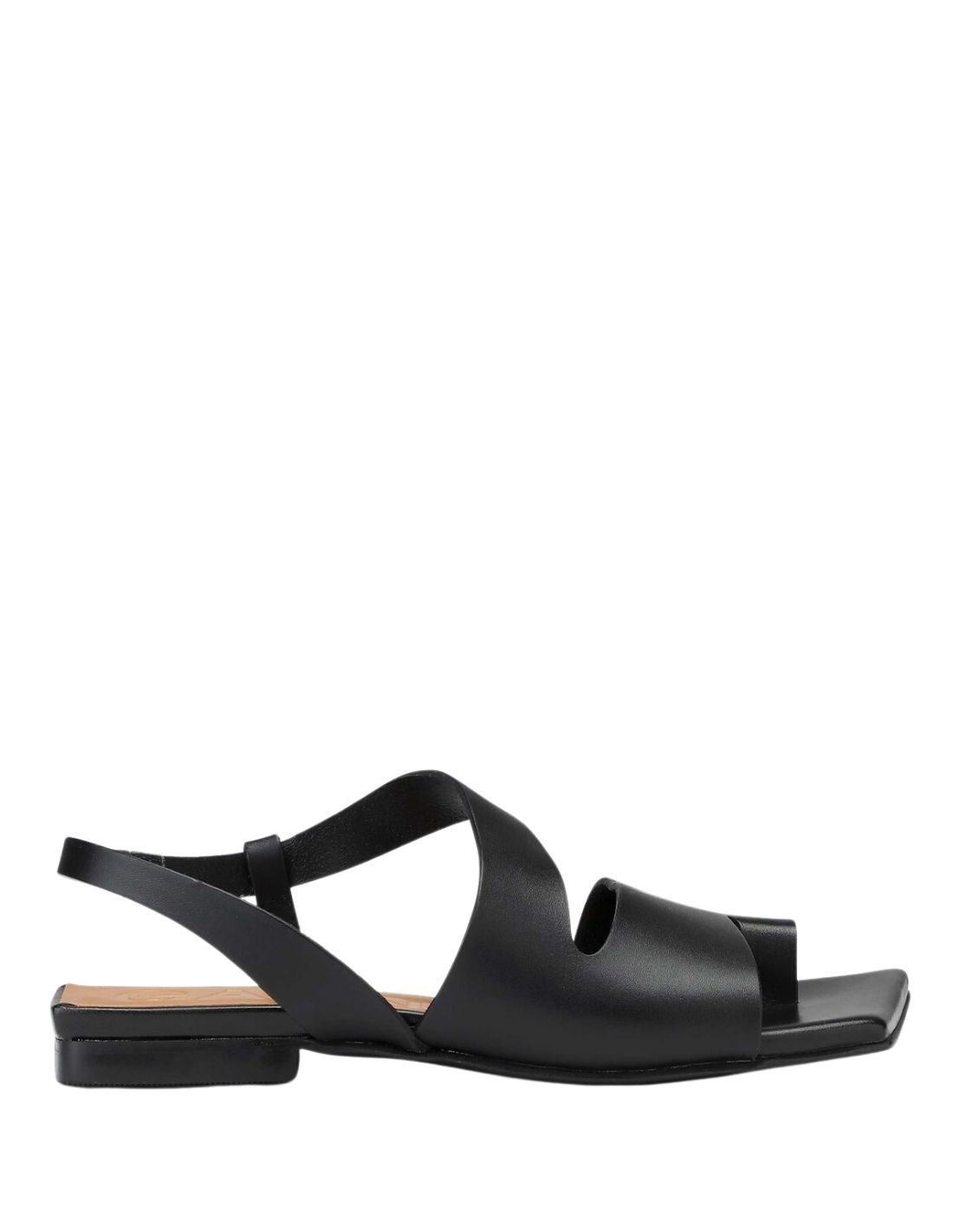 Flat sandals with straps in leather GANNI - SS22