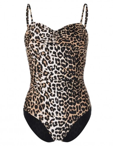 Leopard print one-piece swimsuit GANNI - FW22