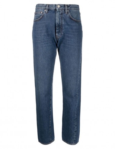 Straight blue jeans with twisted seams TOTÊME - FW22