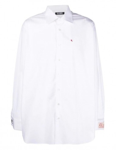 Chemise blanche avec logo brodé RAF SIMONS - SS22