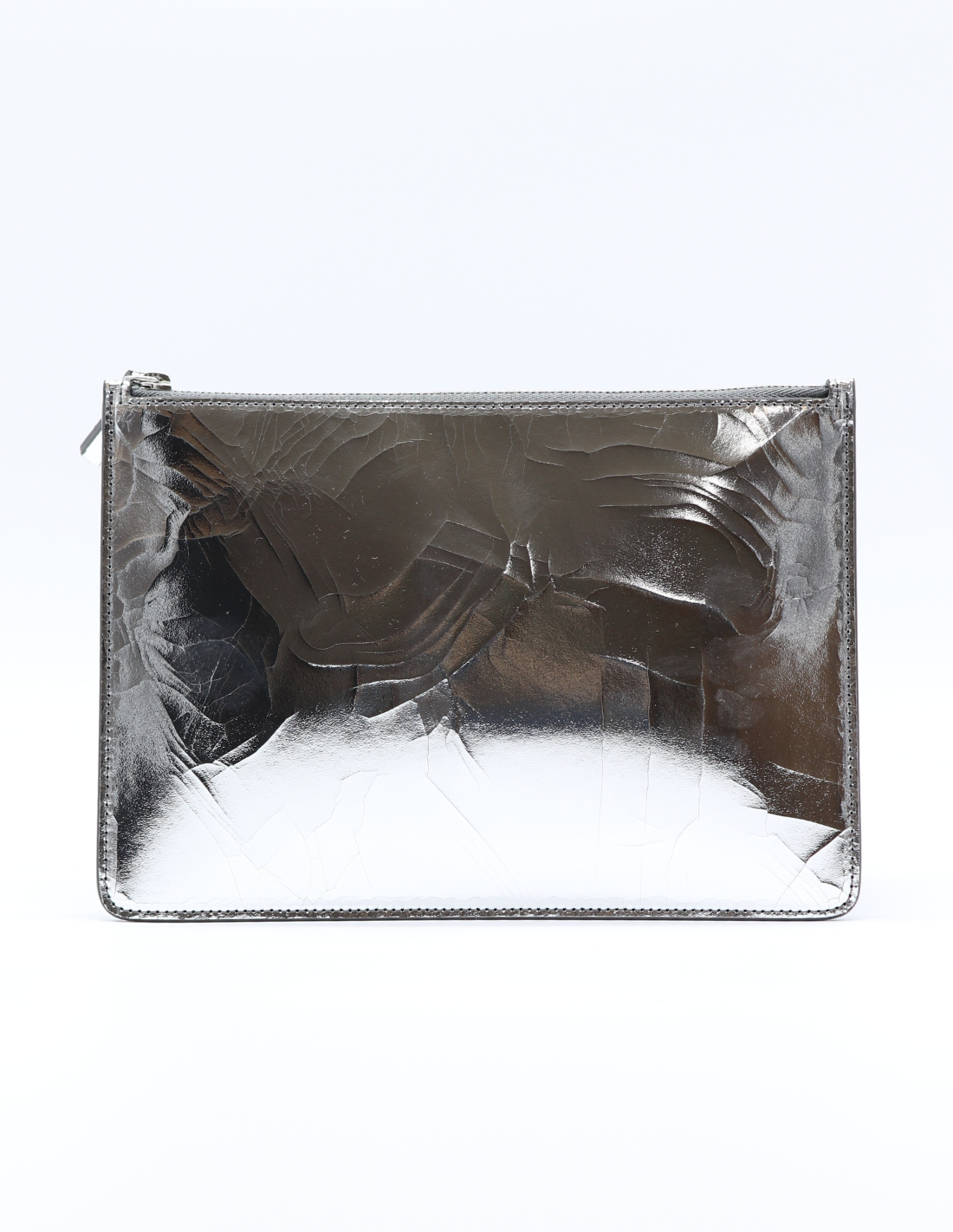 Silver leather clutch bag MAISON MARGIELA - FW22