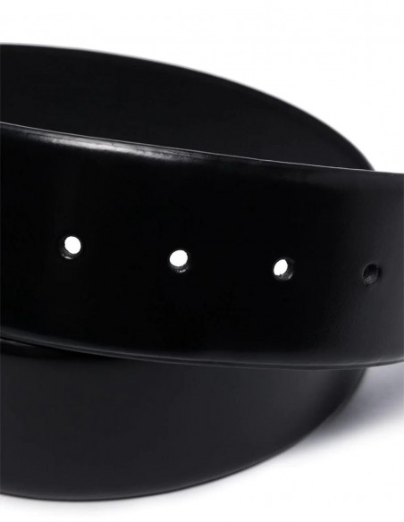 Large leather belt with gold buckle TOTÊME - FW22