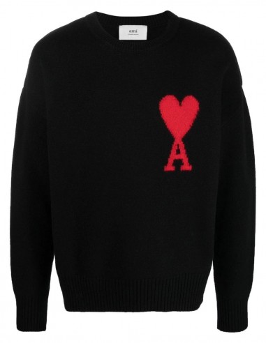 Black "Ami de cœur" sweater AMI PARIS - FW22