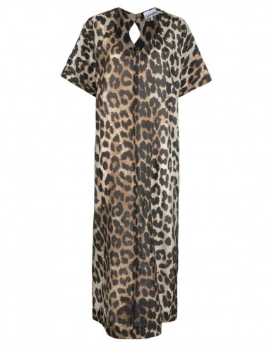 Long dress with leopard print GANNI - FW22