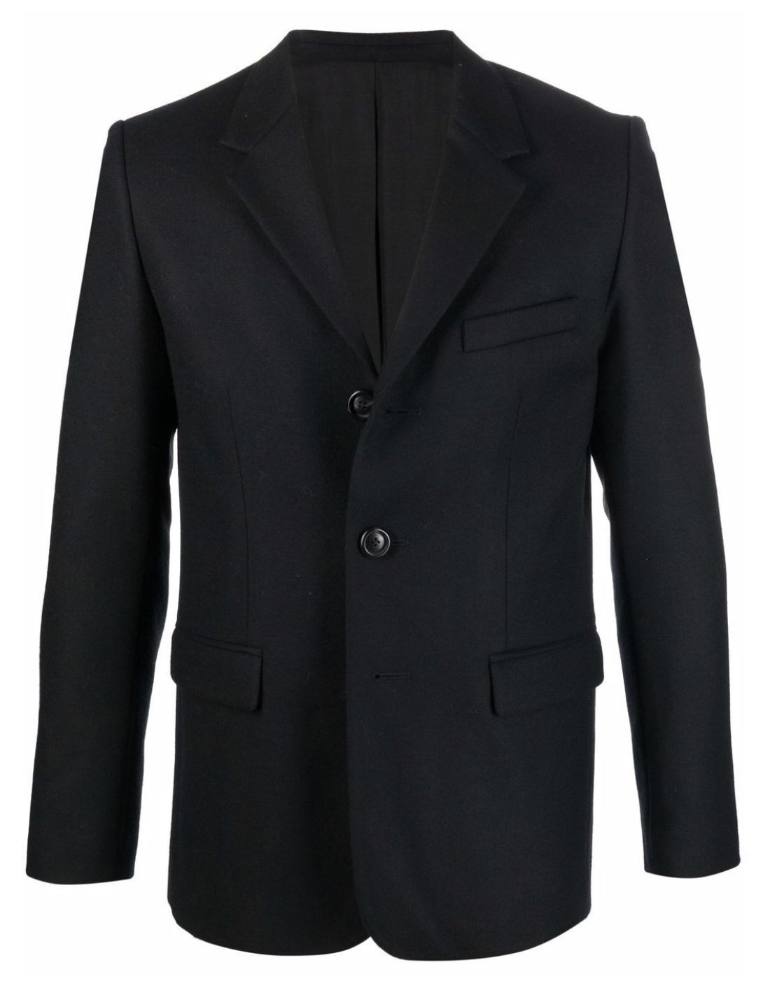 Black flannel blazer jacket AMI PARIS - FW22