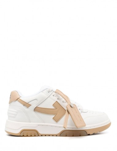 White and camel Out Of Office "OOO" sneakers OFF-WHITE - FW22