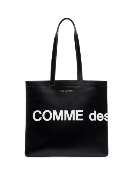 Sac cabas noir avec logo COMME DES GAR ONS WALLET