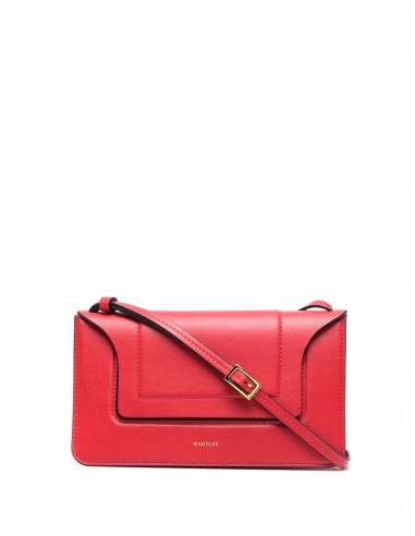Sac "Penelope" mini en cuir rouge WANDLER.