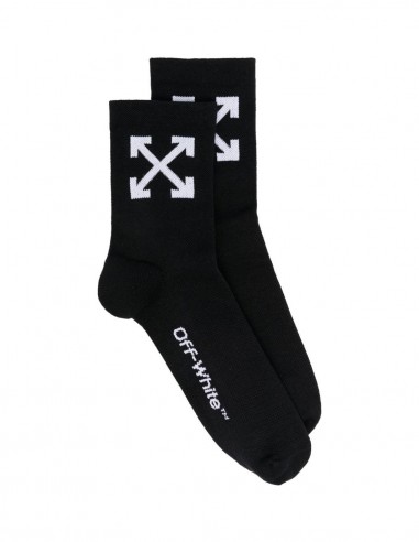 Chaussettes montantes noires "Arrows" OFF-WHITE.