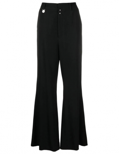 MM6 straight large black trousers fall-winter 2022