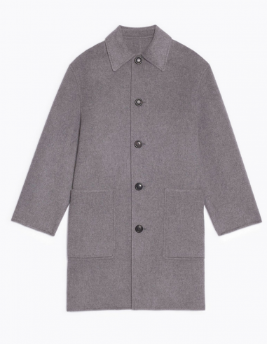AMI PARIS double face coat in wool and cashmere fall-winter 2022