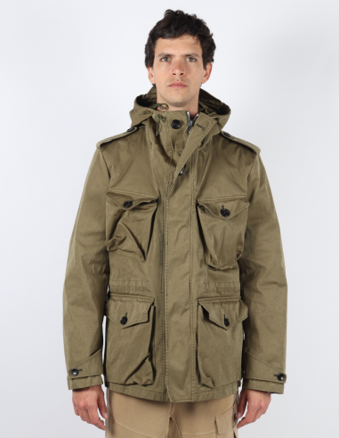 Parka "Smock Snow" TEN C courte en kaki automne-hiver 2022