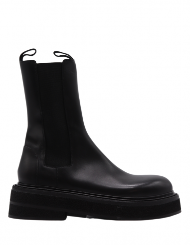 MARSELL platform "Chelsea" boots in black fall-winter 2022