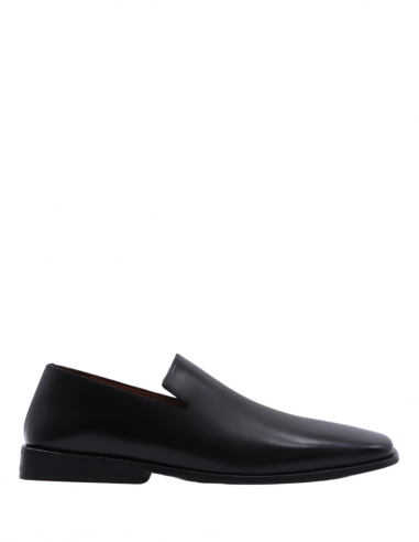 MARSELL squared toe loafers in black leather fall-winter 2022