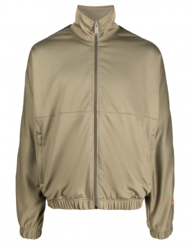 Veste de jogging kaki HERON PRESTON à col montant et à bandes latérales - Automne/ Hiver 2022