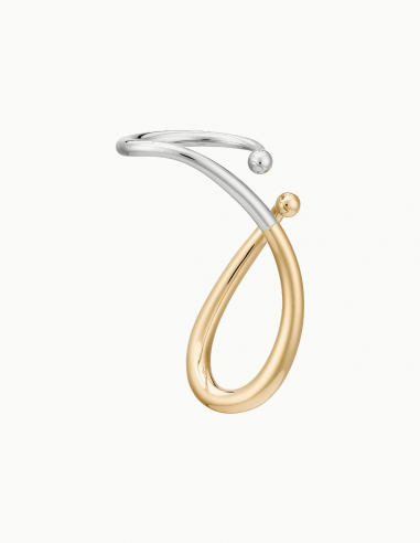 CHARLOTTE CHESNAIS "Petit mirage" ear cuff in vermeil and silver