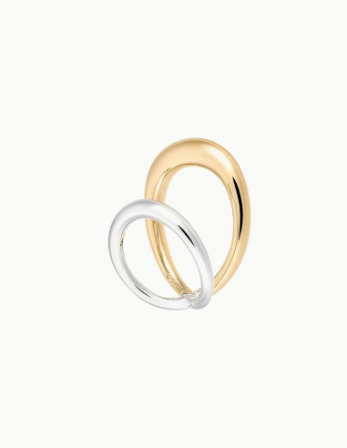 CHARLOTTE CHESNAIS "Surma" ring in vermeil and silver