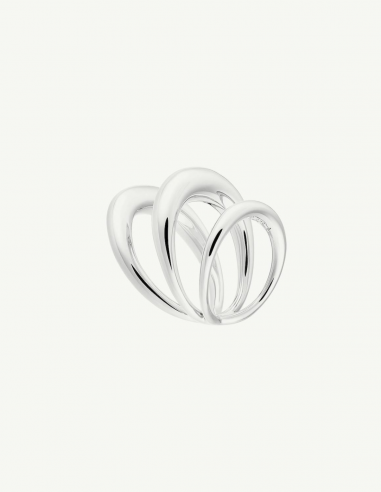 CHARLOTTE CHESNAIS "Echo" ring in silver
