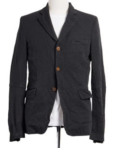 Veste de blazer COMME DES GARÇONS BLACK noire en polyester - Automne/ Hiver 2022