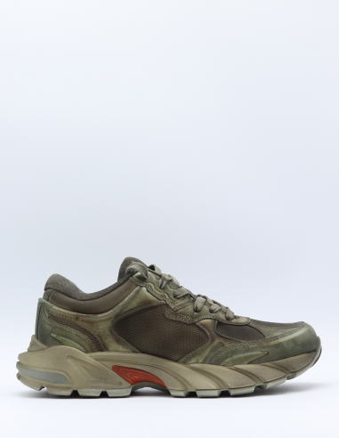HERON PRESTON "Block stepper" sneakers in khaki - Fall/ Winter 2022