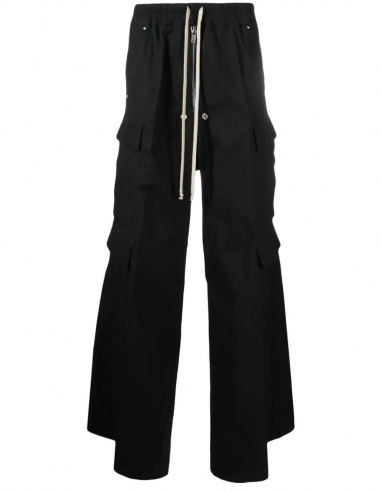 RICK OWENS cargo pockets flared pants in black - Spring/ Summer 2023
