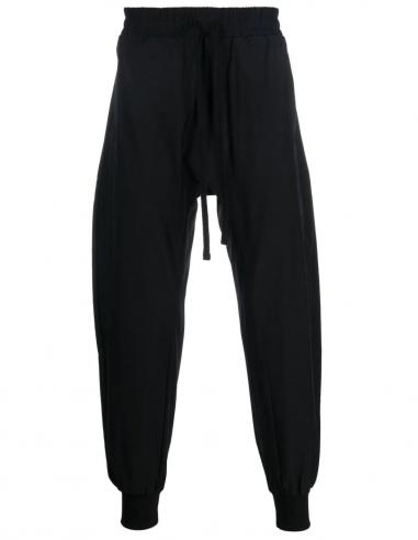 THOM KROM tapered and fluid black track pants - SS23