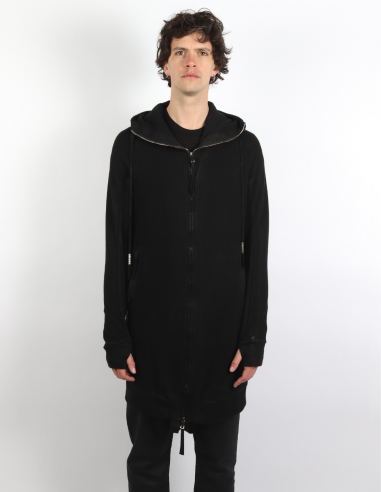 11 BY BORIS BIDJAN SABERI zipper 3.1 half-long hooded sweatshirt - Fall/ Winter 2022