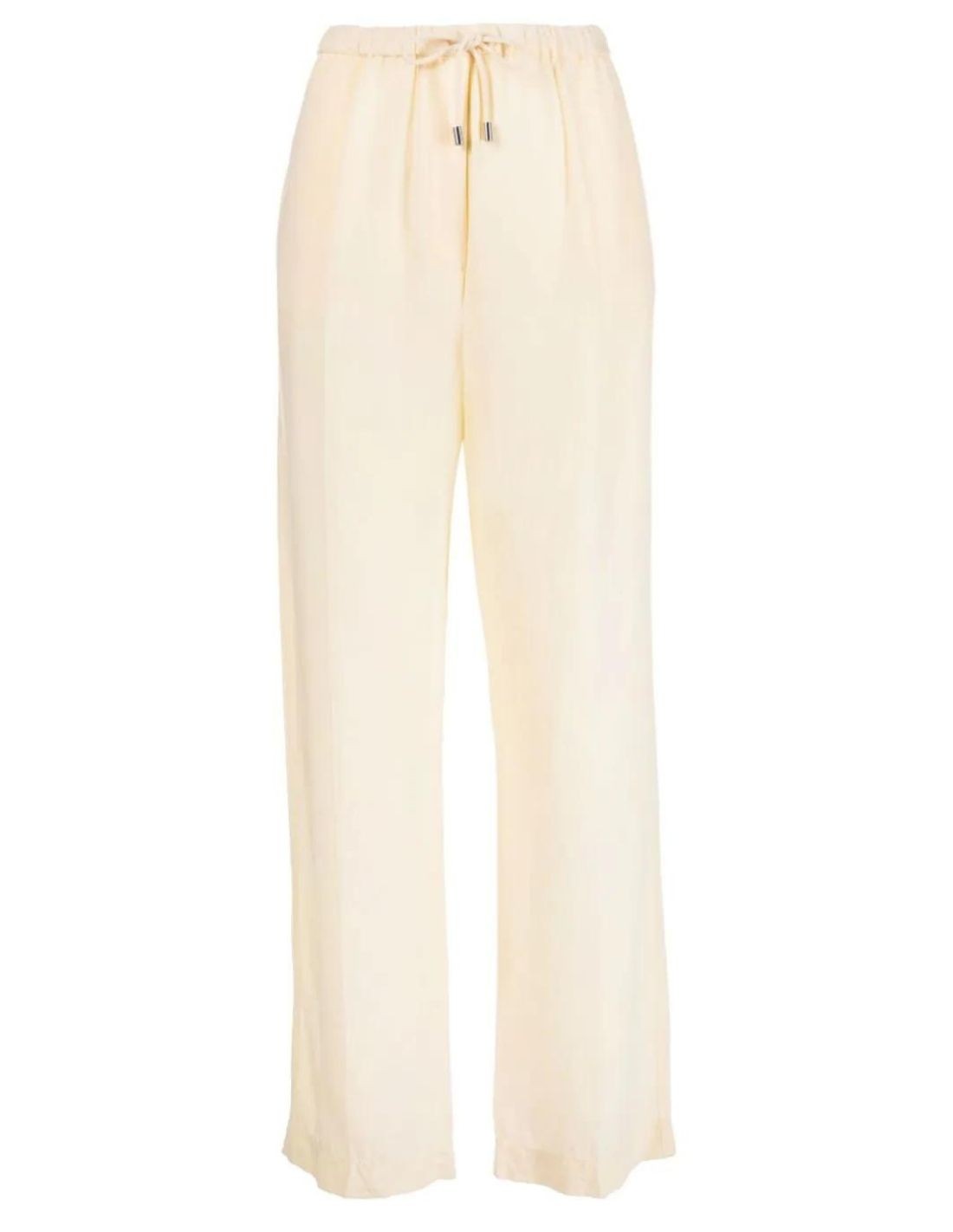 Toteme straight drawstring pants in beige spring-summer 2023