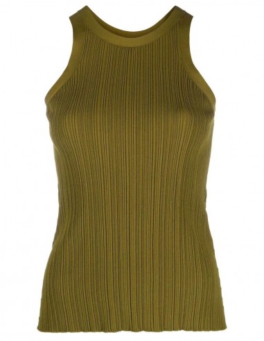 Toteme Ribbed tank top in khaki