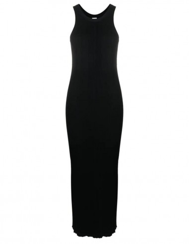 Longue robe débardeur Toteme en maille noire