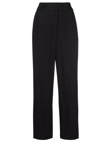 Toteme straight pants in black crepe