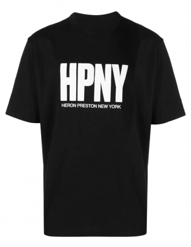 Tee-shirt noir HERON PRESTON à logo "HPNY" - Printemps/Eté 2023