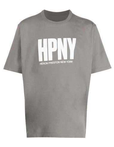 HERON PRESTON "Hpny" logo gery tee-shirt - Spring/ Summer 2023
