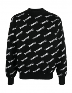 Pull AMBUSH à col rond et logo all-over en intarsia - Printemps/ Eté 2023