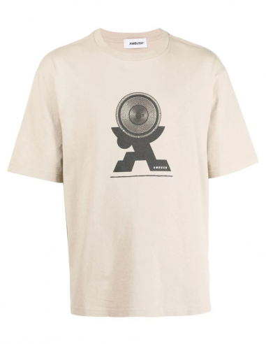 AMBUSH "Sound Graphic" printed beige tee-shirt -Spring/ Summer 2023