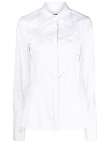 AMBUSH heart yoke white shirt - Spring/ Summer 2023