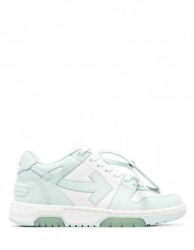 OFF-WHITE "Out of Office" low top sneakers in white mint - Spring/ Summer 2023