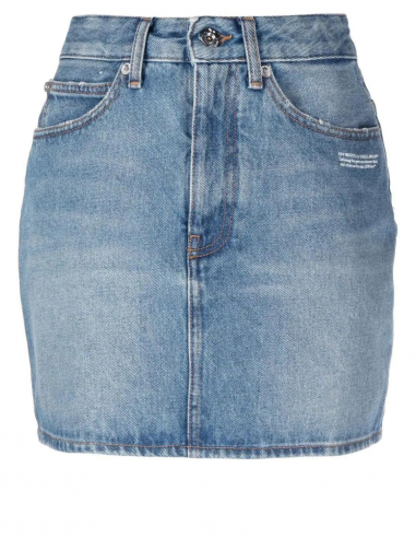 OFF-WHITE denim mini skirt in blue - Spring/ Summer 2023