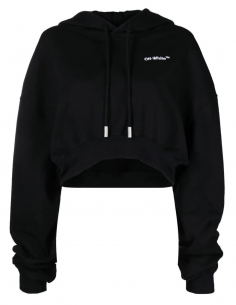 Sweatshirt court à capuche...