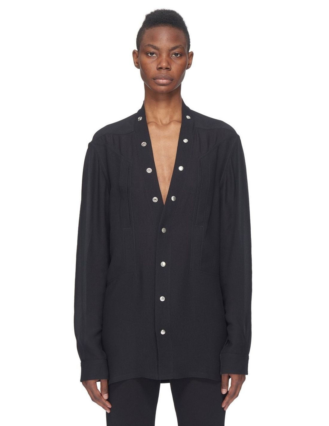 Rick Owens silk blouse with pressure for women from summer 2023
