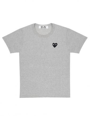 T-shirt gris Comme Des Garçons Play avec coeur noir