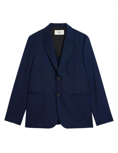 AMI PARIS two buttons blazer jacket in blue blended wool - Spring/ Summer 2023